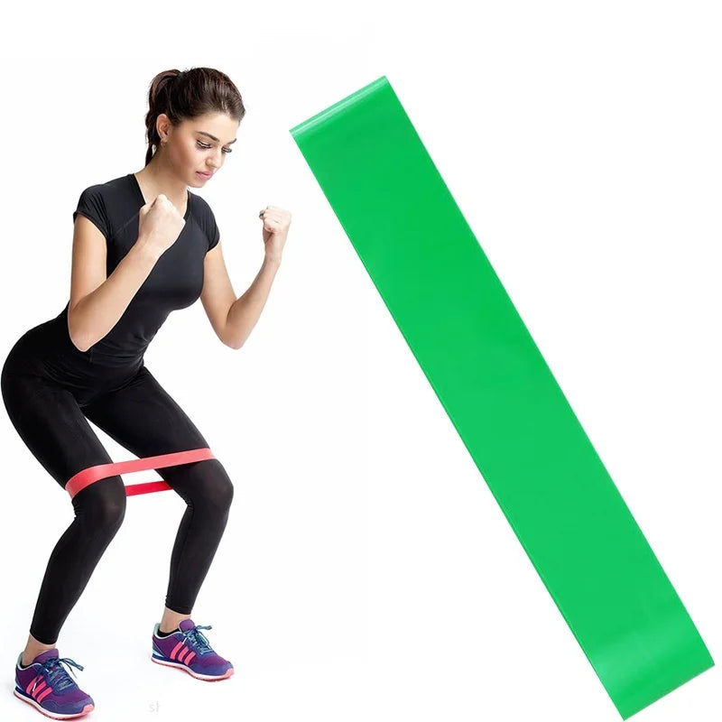 Various Color Yoga Sport Resistance Bands Gym Equipment TPE Home Fitness Elastic Bands Pilates Strength Training Workout