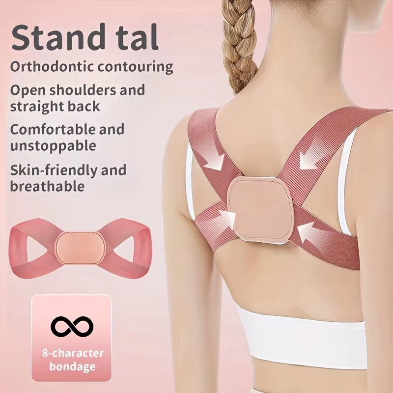 Ladies' Breathable Invisible Posture Corrector - Fashionable and Comfortable Back Support Accessory