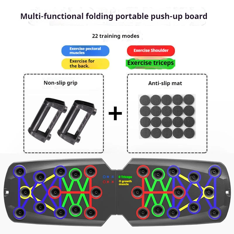 Foldable Push up Board Chest Abs Core Training Equipment Portable Home Gym Fitness