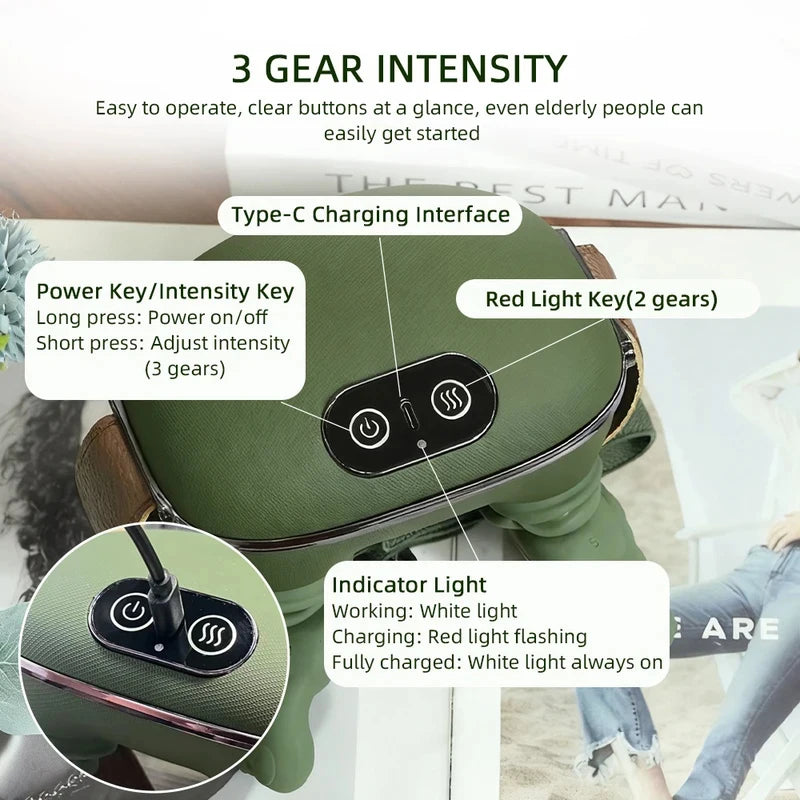 Wireless Bionic Finger Neck Shoulder Massager Shawl, Brushless Motor Deep Tissue Kneading Massager for Cervical Trapezius Pain R