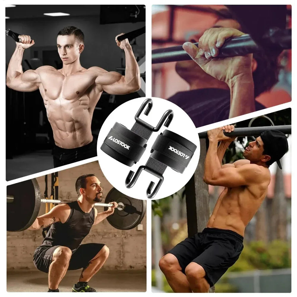 1/2Pcs Pull-Up Assist Hook Fitness Wrist Strap-Perfect for Weightlifting Pull-Up and Strength Training Aids to Prevent Slipping